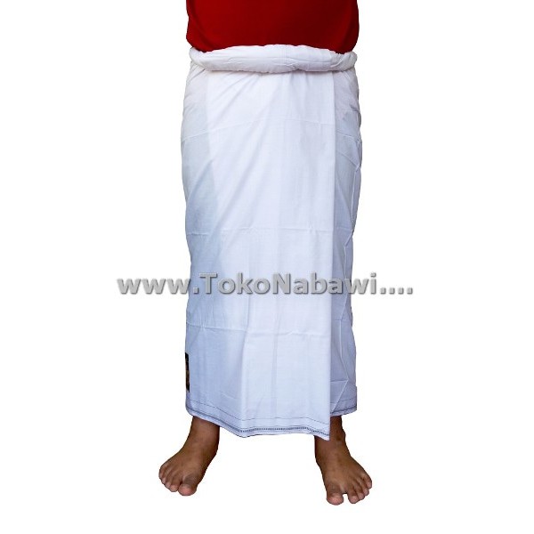 Sarung Wadimor Putih Polos / Sarung Putih Polos