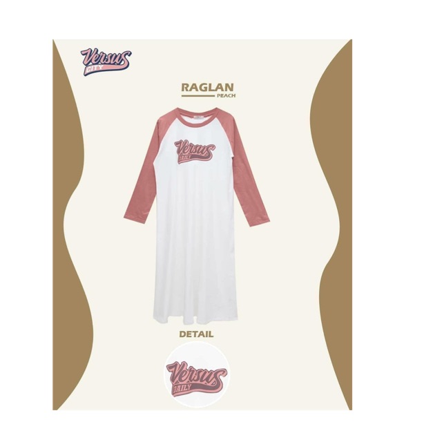 Versus City Raglan Peach