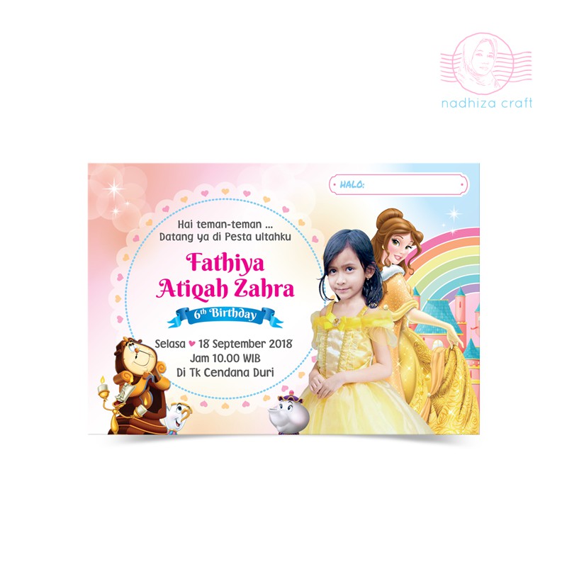 UNDANGAN ULTAH CUSTOM