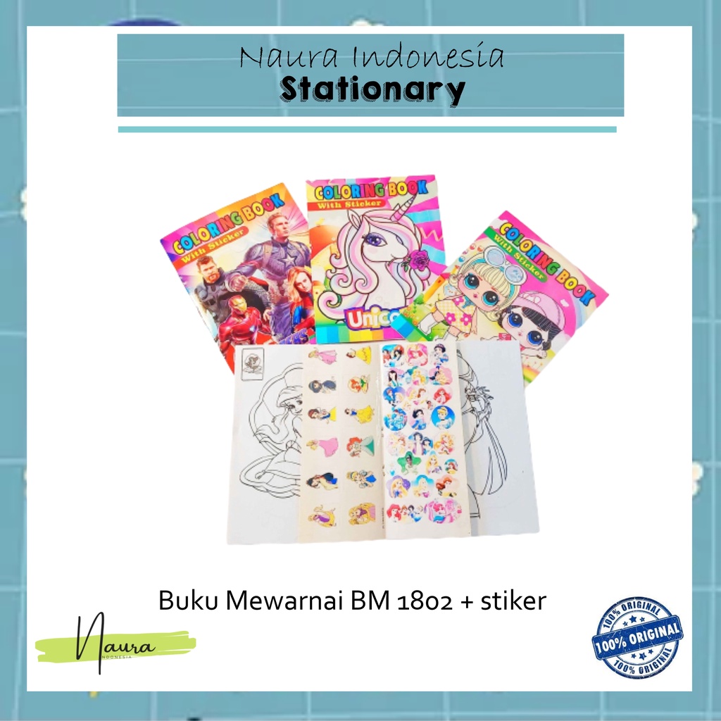 

BUKU MEWARNAI BM-1802BS+STIKER | BUKU MEWARNAI BM-1802BS / BUKU MEWARNAI+STIKER