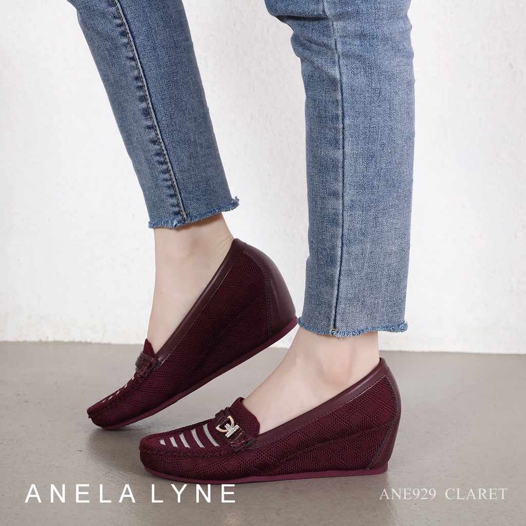 ANELA LYNE SALLIE SEPATU WEDGES ANE929 ORIGINAL