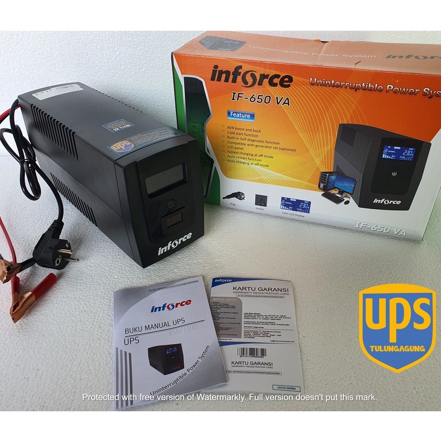 UPS Modif Modifikasi Eksternal Aki 12V Inforce 650VA AVR unit BARU