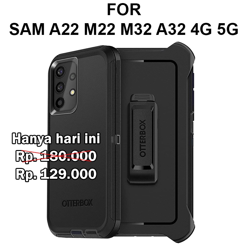 DEFENDER case Samsung Galaxy A22 - Samsung M22 - Samsung M32 - Samsung A32 4G 5G casing hp armor ful