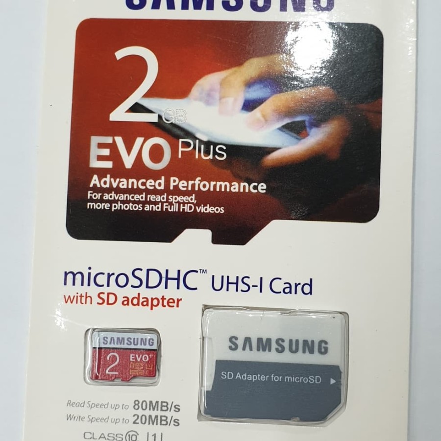 Memori Samsung Evo Plus 2GB MMC SAMSUNG/Micro SD+ adapter