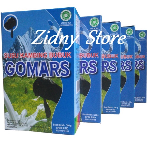 1kg GOMARS (5box) Susu Kambing Bubuk Etawa Anak dan Dewasa bisa campur - alternatif susu sapi - Susu Anak &amp; Dewasa Pengganti Susu Sapi