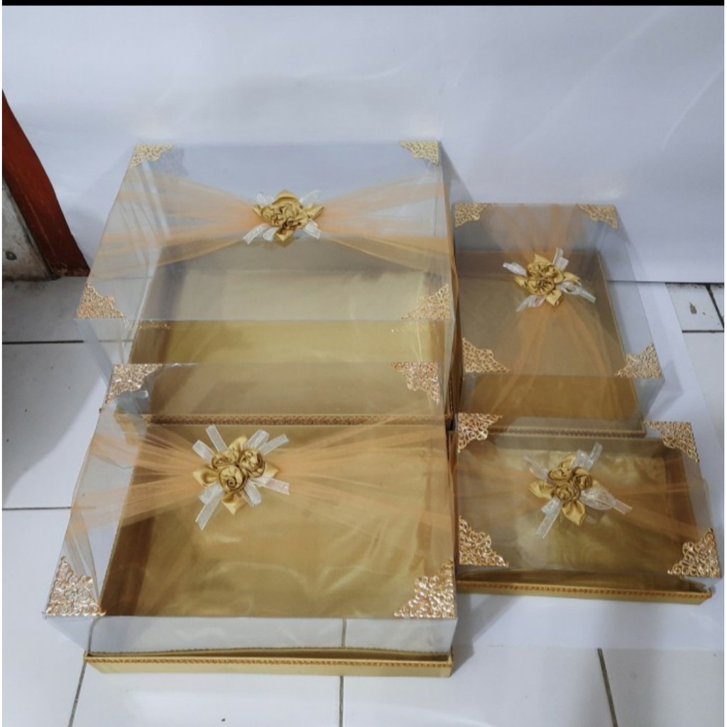

kotak Hantaran Seserahan Mika Tile Tinggi Isi 4