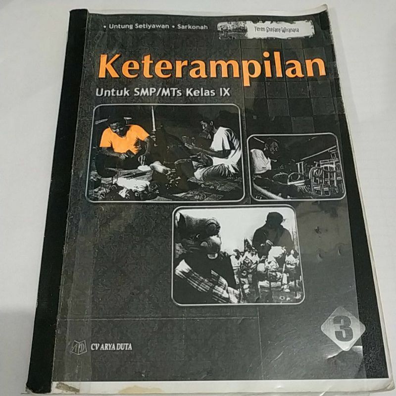 

BUKU KETERAMPILAN SMP /MTS KELAS IX 9 FOTO COPY