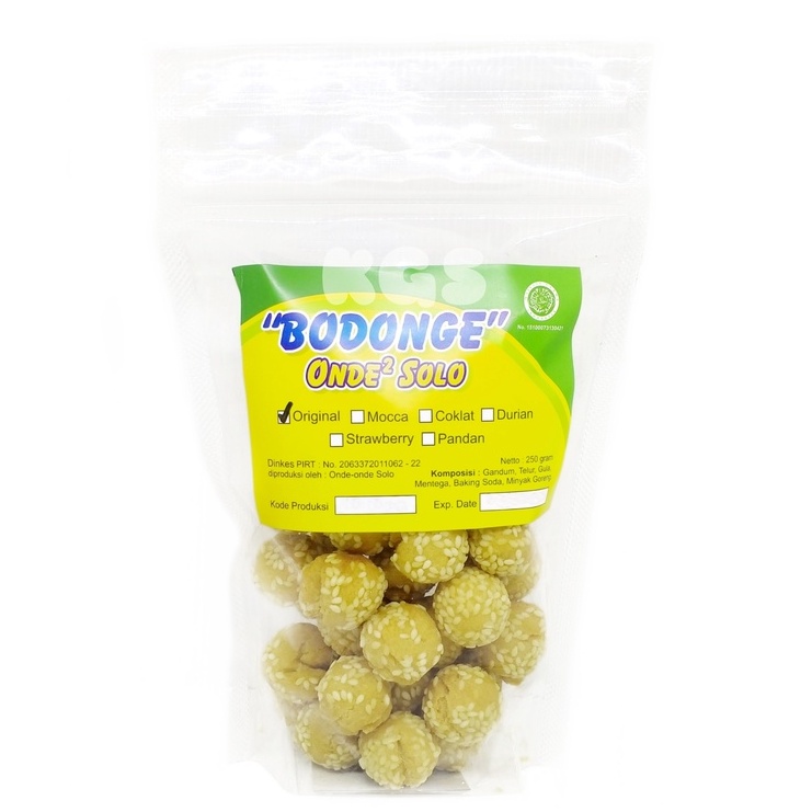 

ONDE-ONDE SOLO “BODONGE” 250 GR KHAS SOLO