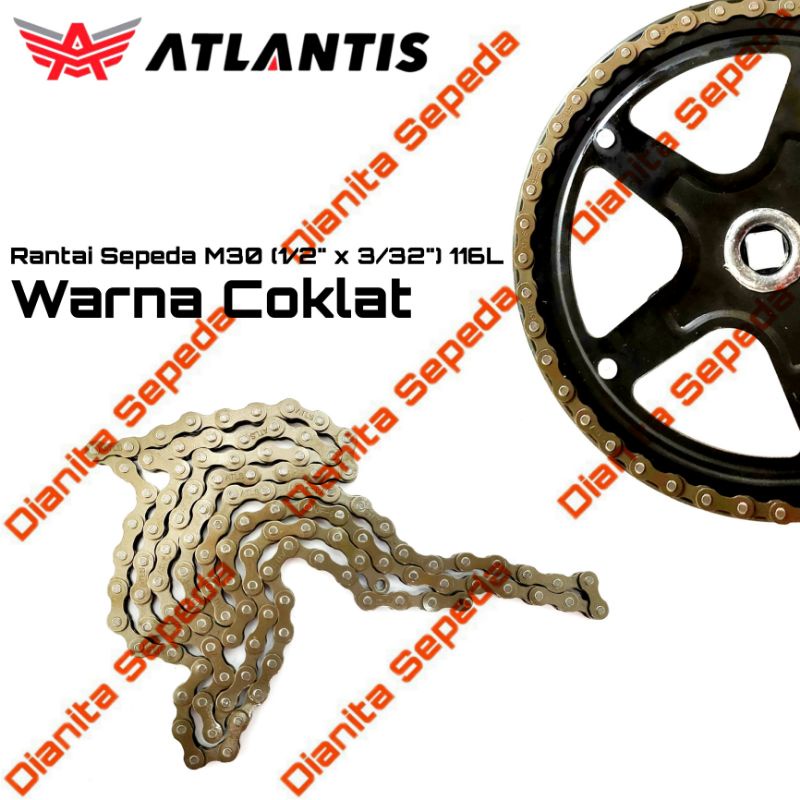 rantai sepeda lipat mtb 5 6 7 speed merek atlantis cocok untuk groupset shimano