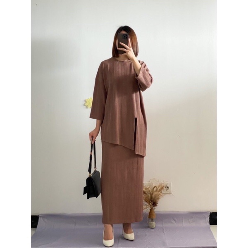 FELLA SET OVERSIZE/SETROK/PLEATED SET-Khana
