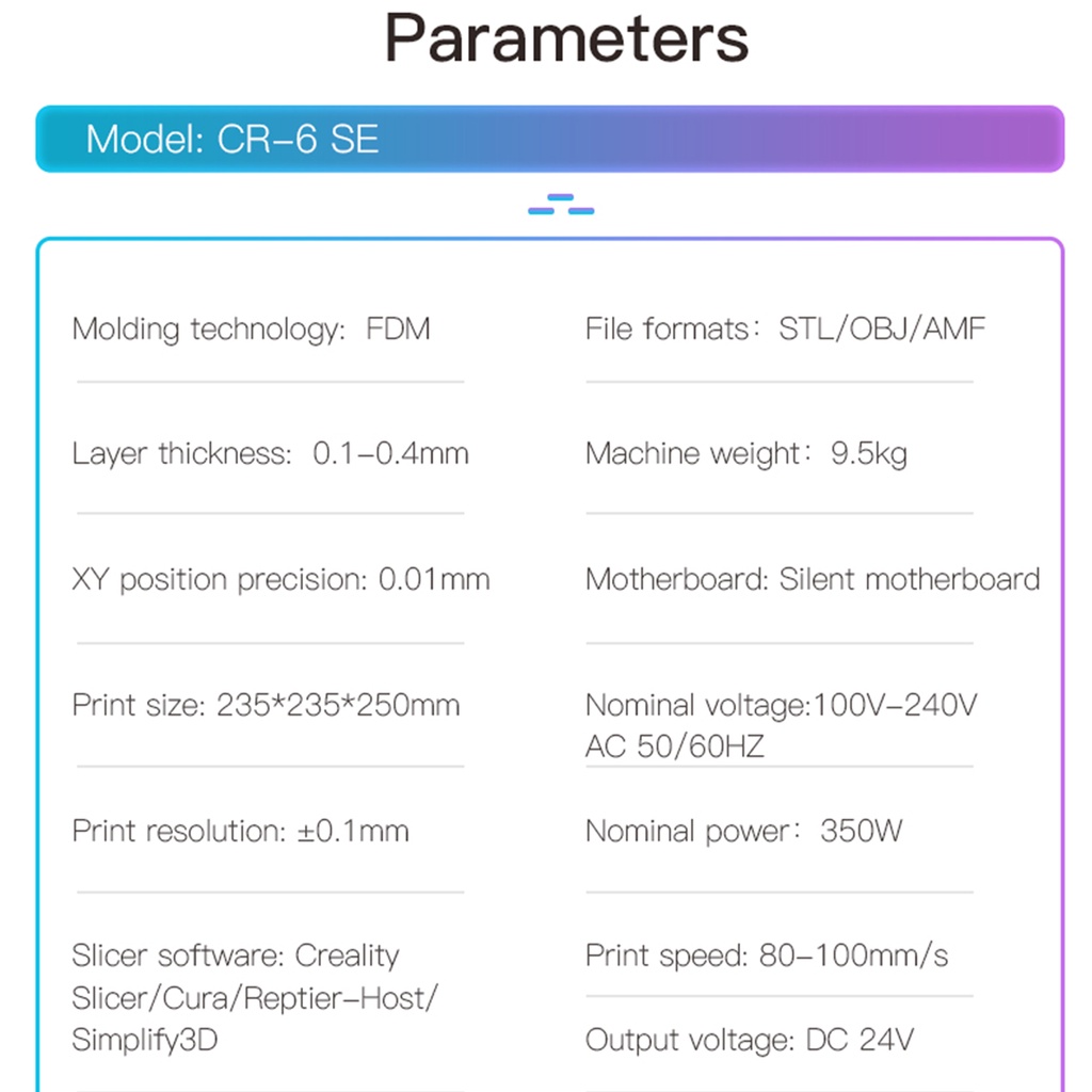 3D Printer Creality CR-6 SE Versi Terbaru Free Leveling Garansi Resmi