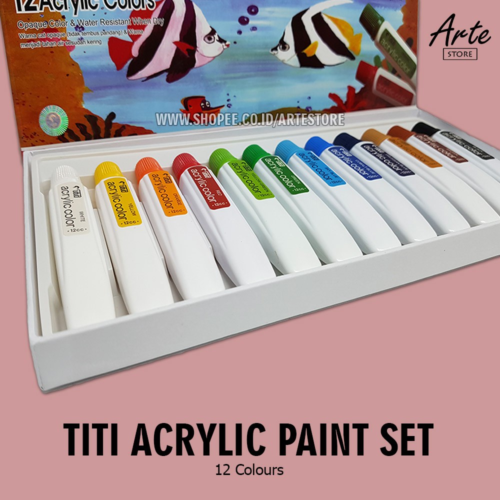 Cat Acrylic TITI 12 Warna