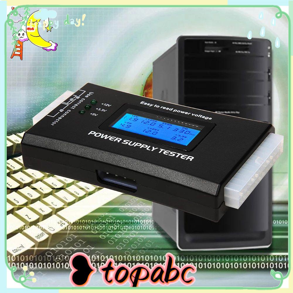 Top Alat Tester Power Supply 20 / 24 Pin Dengan Layar LCD Untuk PC / Komputer