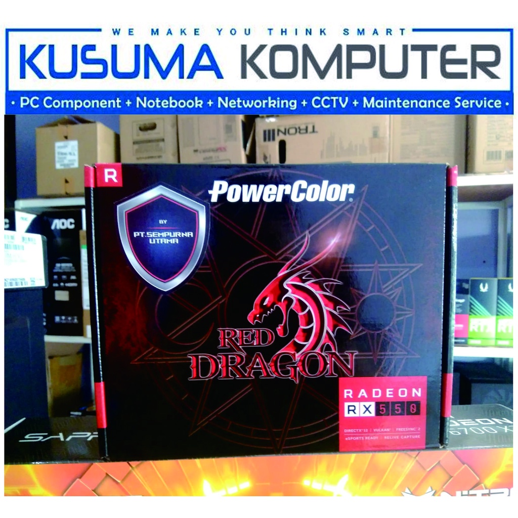 PowerColor Red Dragon Radeon RX 550 4GB GDDR5 AXRX 550 4GBD5-DH