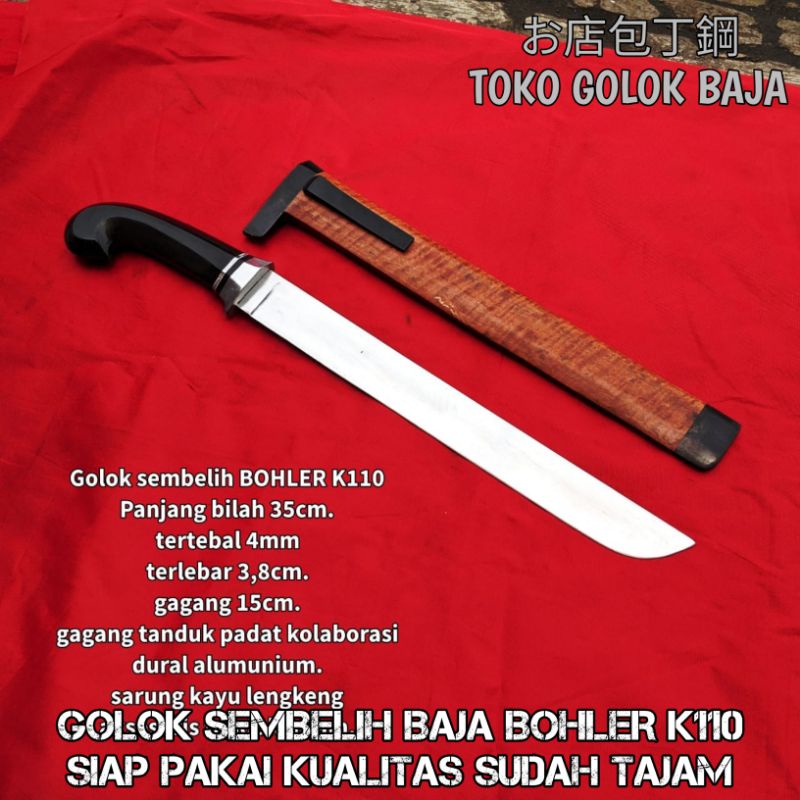 GOL0K PISAU SEMBELIH BOHLER K110 HEWAN SAPI KAMBING KUALITAS PREMIUM SIAP PAKAI