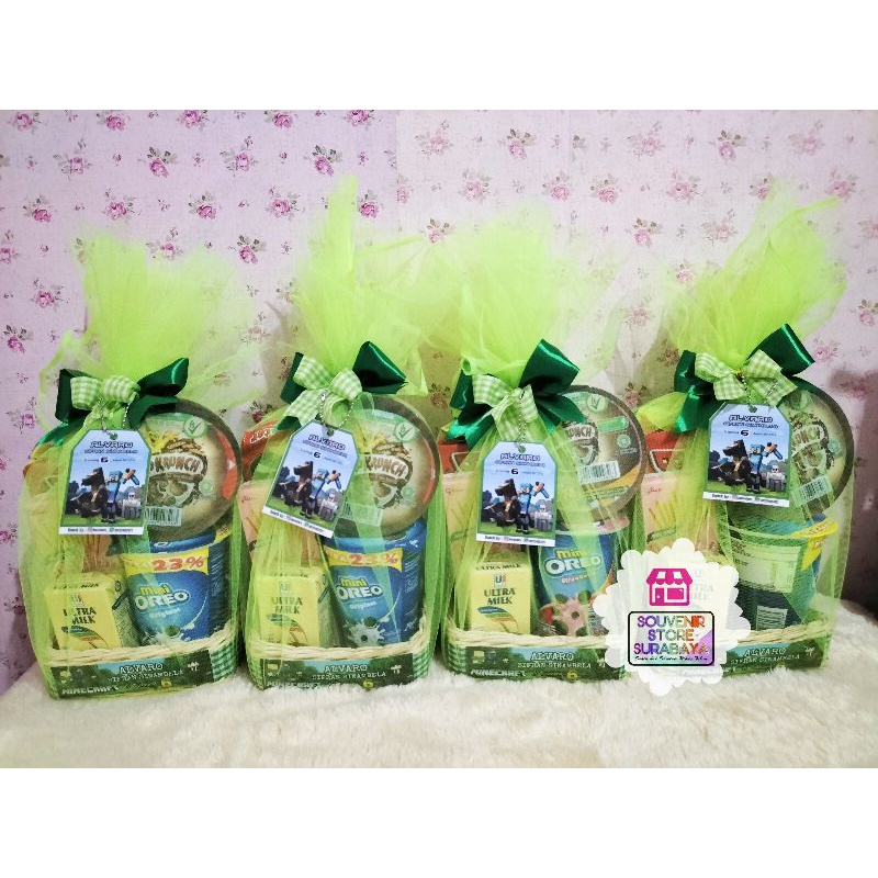 Hampers Rotan / Bingkisan Snack Ultah / Hampers Snack / Paket Snack Ulang Tahun/ Goodiebag Snack