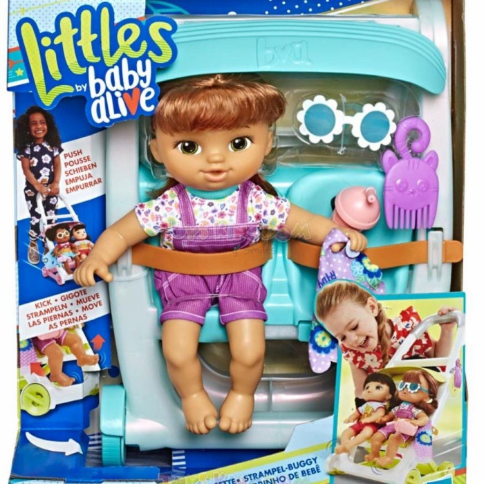 Educate Mainan Anak Perempuan Boneka Bayi Baby Alive Stroller