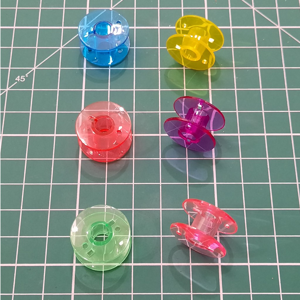 Bobbins / Spool / Bobbin Plastik Warna (Mesin Jahit Portable)