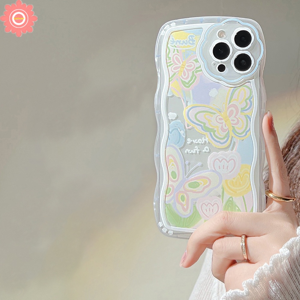 Soft Case TPU Motif Fairy Butterfly Untuk iPhone 11 13 12 Pro MAX 7 8 6 6s Plus XR X XS MAX SE 2020