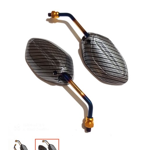 KACA SPION CARBON TANGKAI TWOTONE SPION KARBON BEAT,JUPITER