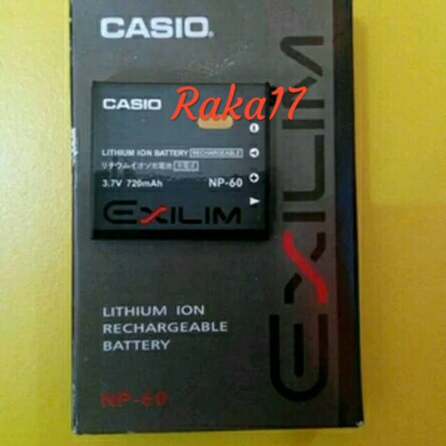 baterai camera digital casio exilim ex z20