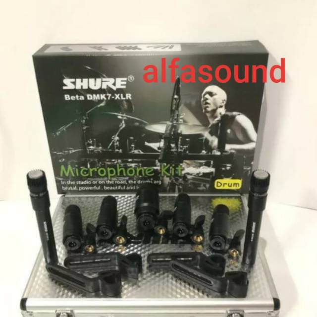 Mic Drum Shure Beta DMK7 Xlr Kit Dmk7-xlr microphone