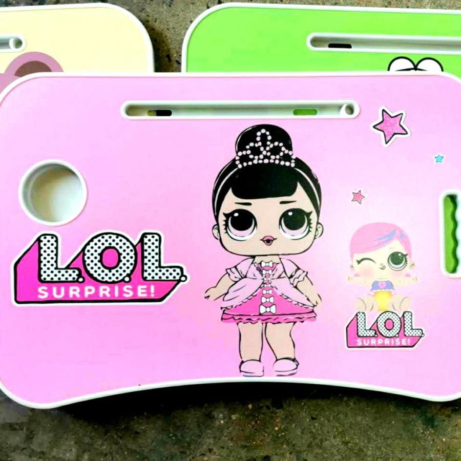 READY STOCK!!!meja lipat karakter anak meja belajar meja laptop Lipat Anti Slip