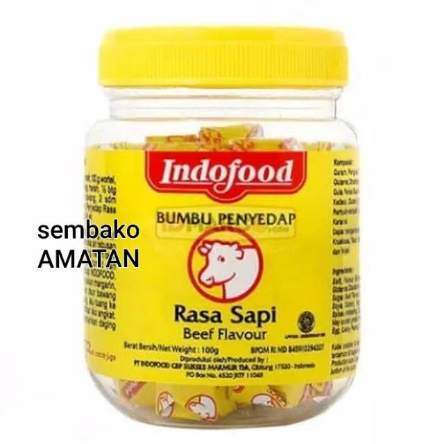 Indofood Bumbu Kaldu Ayam/sapi - Blok /bumbu Penyedap Rasa Kaldu Ayam Dan Rasa Sapi Blok Cube 100 Gr