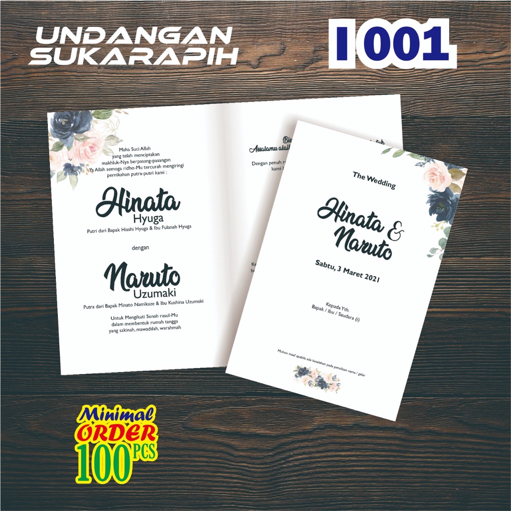 

Cetak Undangan Pernikahan Desain Terbaru Murah Elegan Bahan TIK Tebal 200gsm Sukarapih Tasikmalaya