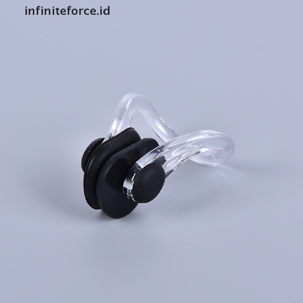 Infiniteforce.id Set Earplug + Klip Hidung Bahan Silikon Anti Air Untuk Berenang