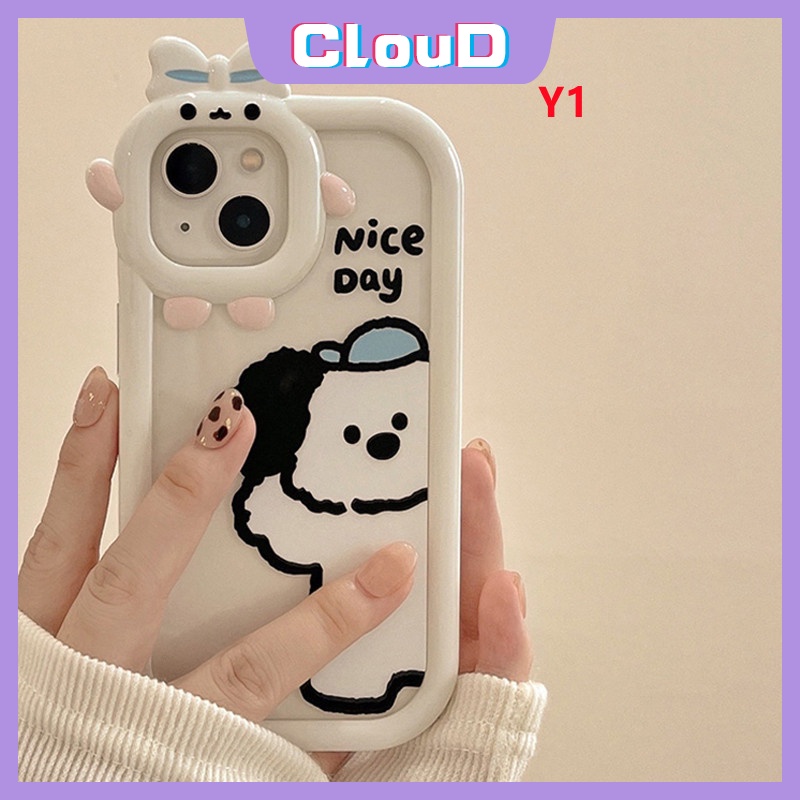 Soft Case TPU Glossy Anti Pecah Motif Kartun Anjing Untuk IPhone 11 13 12 Pro MAX 7 8 6 6S Plus XR X XS MAX SE 2020