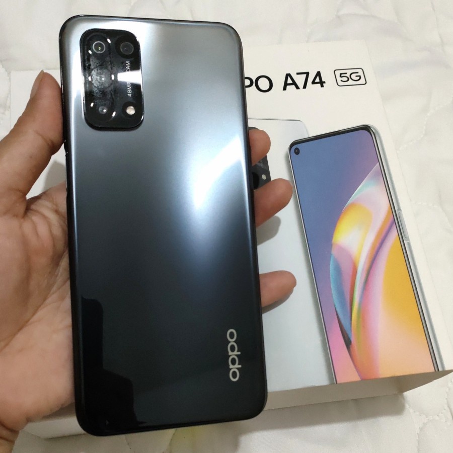 OPPO A74 5G 8/128GB SECOND FULLSET GARANSI