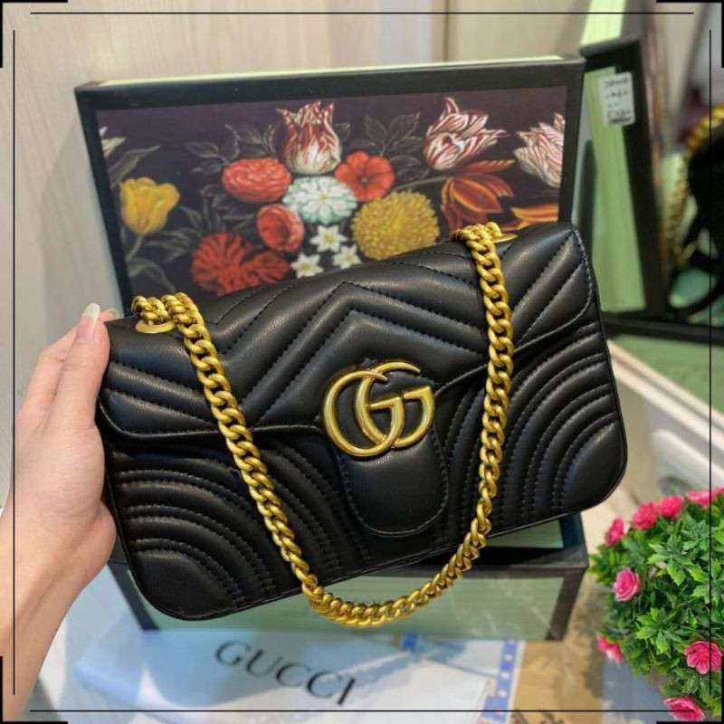 TAS GUCCI 26cm Import Premium Tas Selempang Clutch Shoulder Bag Wanita Cewek Perempuan
