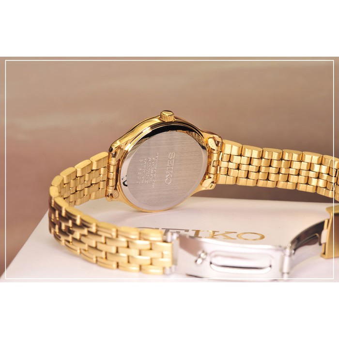 Seiko Ladies SUR792P1 Quartz Gold Ion Polished | Jam Wanita SUR 792