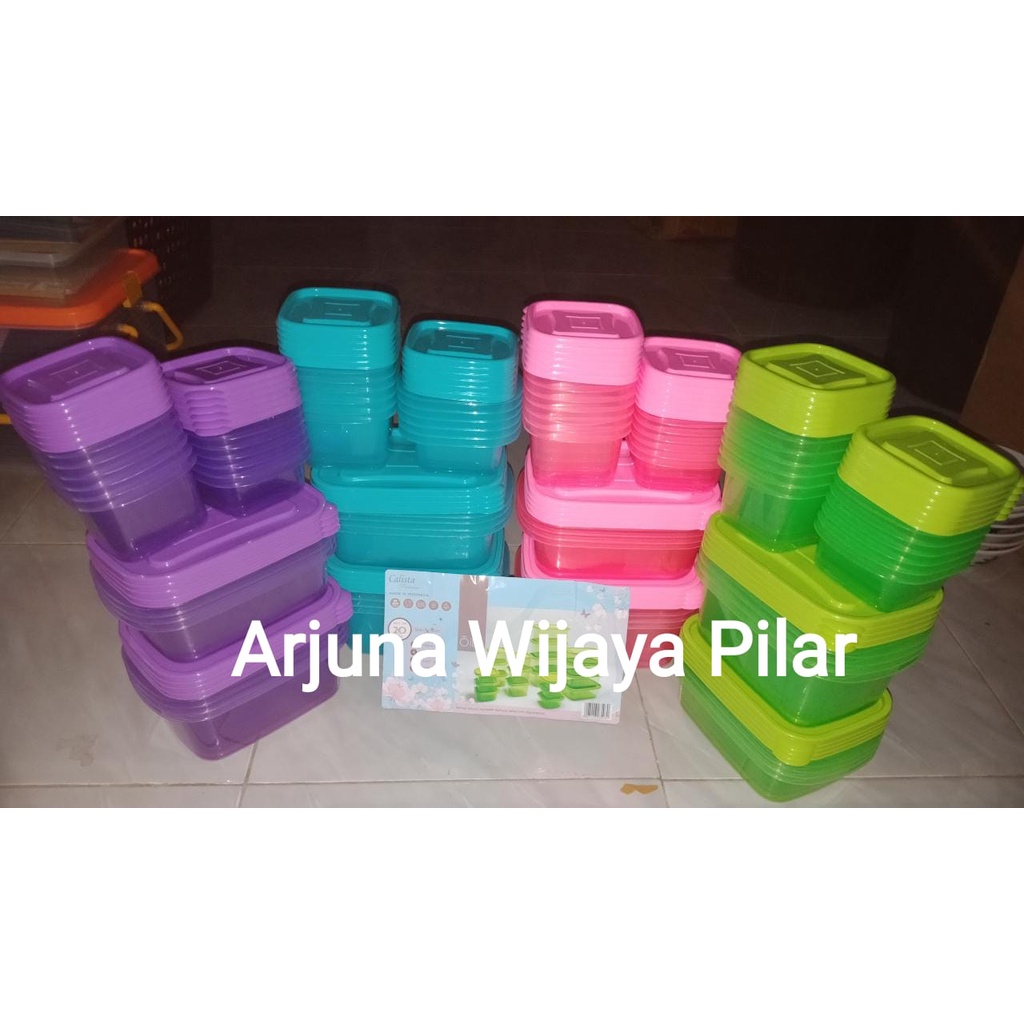 TOPLES set BPA free CALISTA OITA SET OF 20 PCS +Kardus atas bawah &amp; Bubblewrap