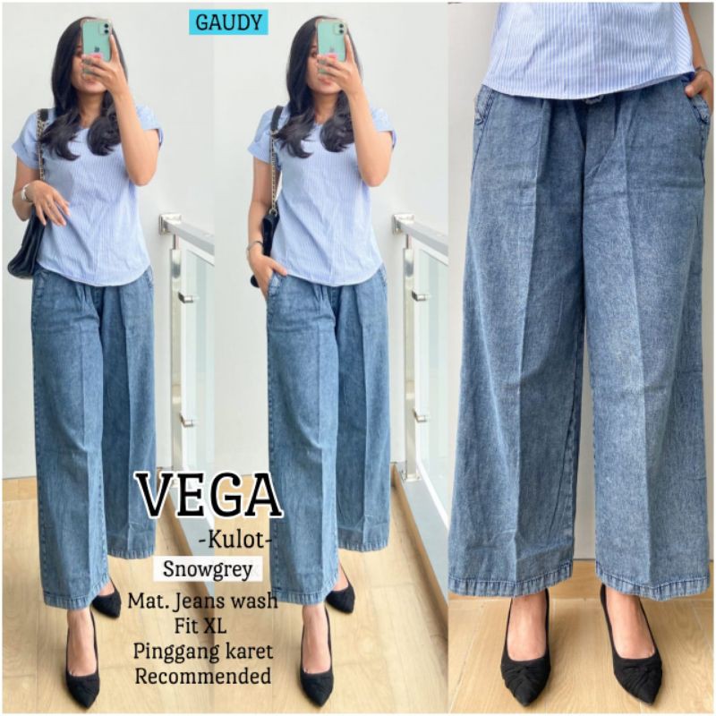 VEGA DAN AGESTA KULOT - CELANA KULOT JEANS