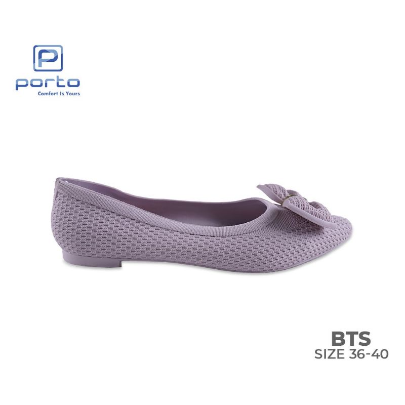 Sepatu karet wanita porto BTS, nyaman, Sepatu jelly perempuan fariasi pita