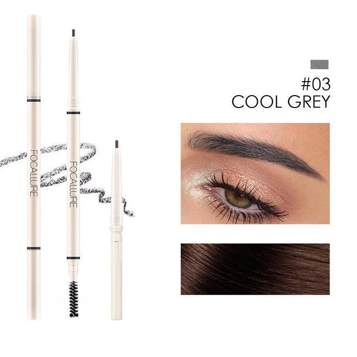 (READY &amp; ORI) Focallure 4 Colors Warna Artist Sketch Eyebrow Triangle Tip Pensil Alis FA 118 FA118