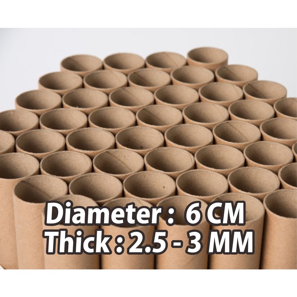 

TABUNG KARDUS DIAMETER 6 CM - SELONGSONG KERTAS PACKING - PAPER CORE TUBE