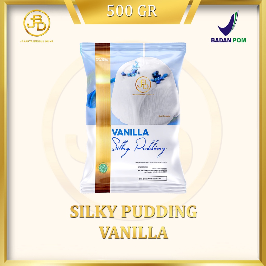 Silky Pudding VANILLA -  Silky Bubuk Powder  | Jakarta Bubble Drink