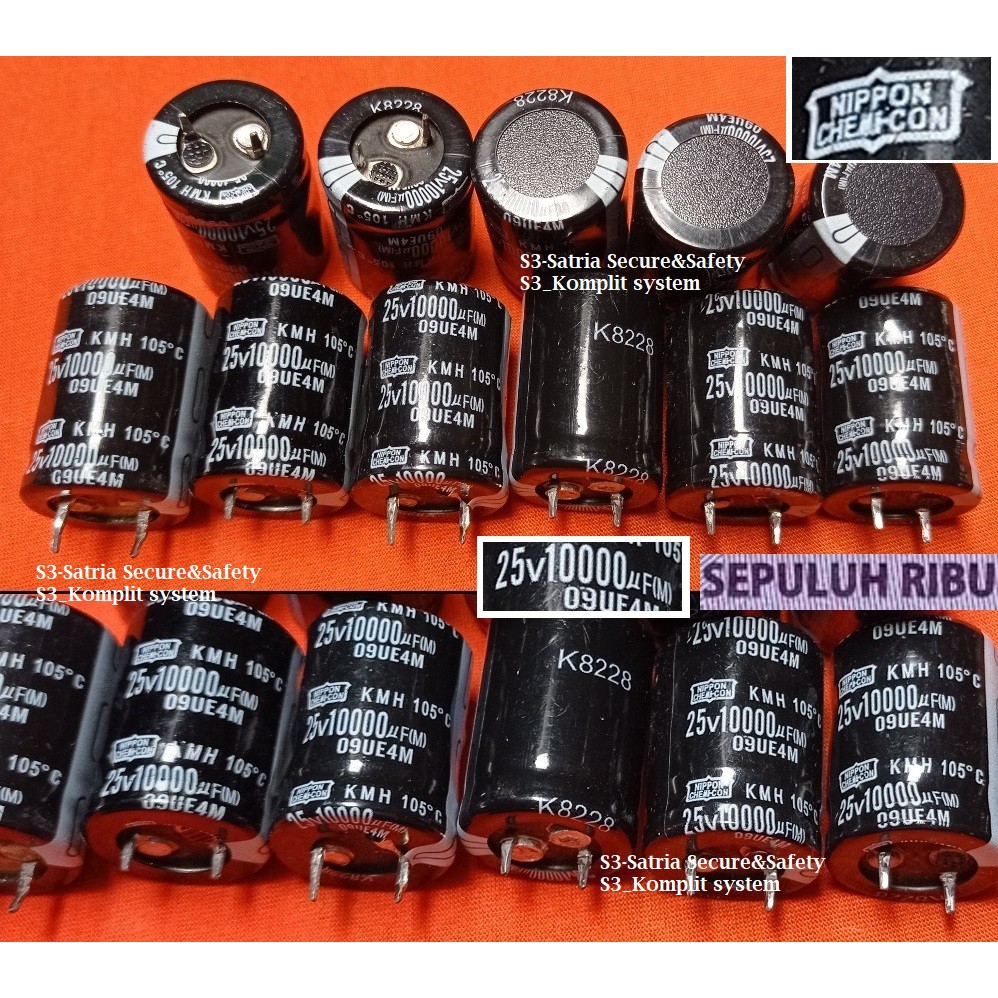 Nippon elko 10000uf 25v 10ribu 10rb elco 10000 uf 10.000uf 10.000 25 v 10000uf/25V 10000uf25V