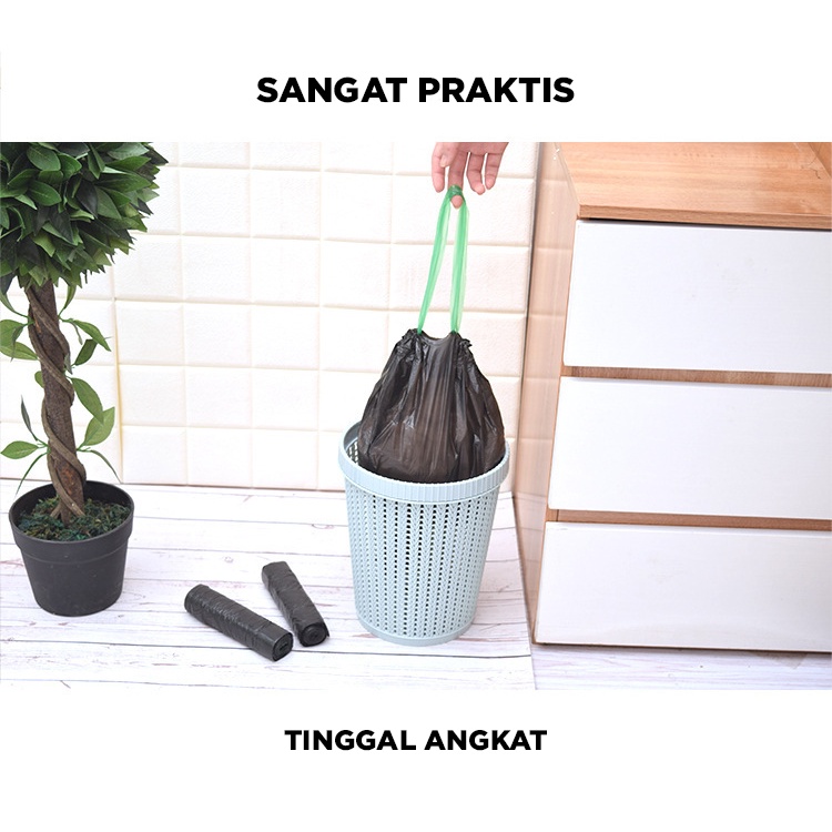 KANTONG PLASTIK SAMPAH DENGAN TALI / KANTONG SAMPAH SERBAGUNA