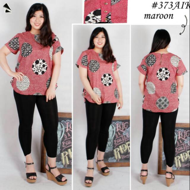Blouse batik modern size Jumbo