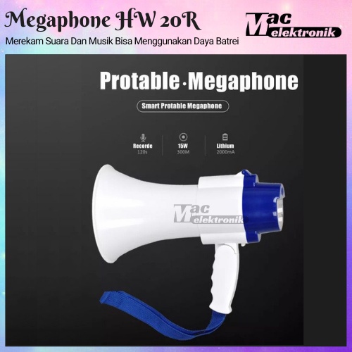 TOA PENGERAS SUARA MEGAPHONE HW-20R UNTUK JUALAN KELILING, OUT BOND, KAMPANYE, PROMOSI DLL