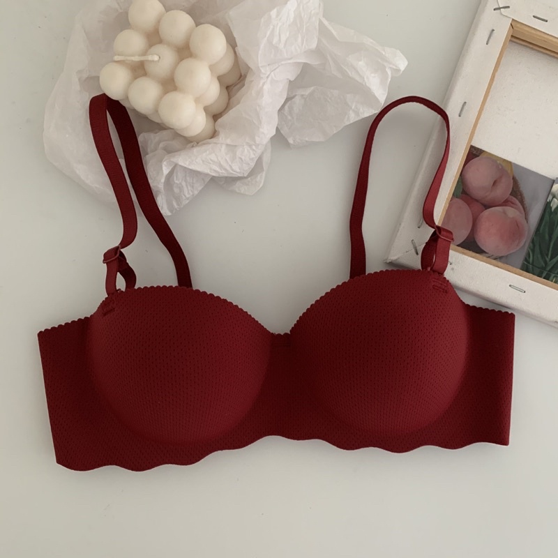 Sayishop Summer bra push up light and small chest gathered comfort simple bh-bra-121 Merah