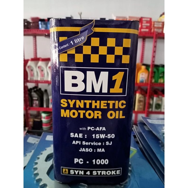 Oli BM 1 PC 1000 15W50(800ML/1L) 4stroke