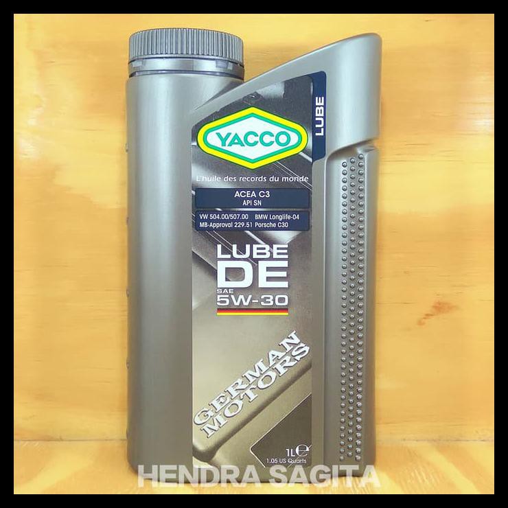 Yacco Lube De 5W-30 100% Synthetic Motor Oil Best Seller 