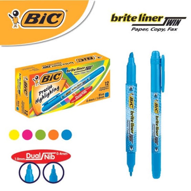 

BIC Brite Liner Twin Tip Highlighters