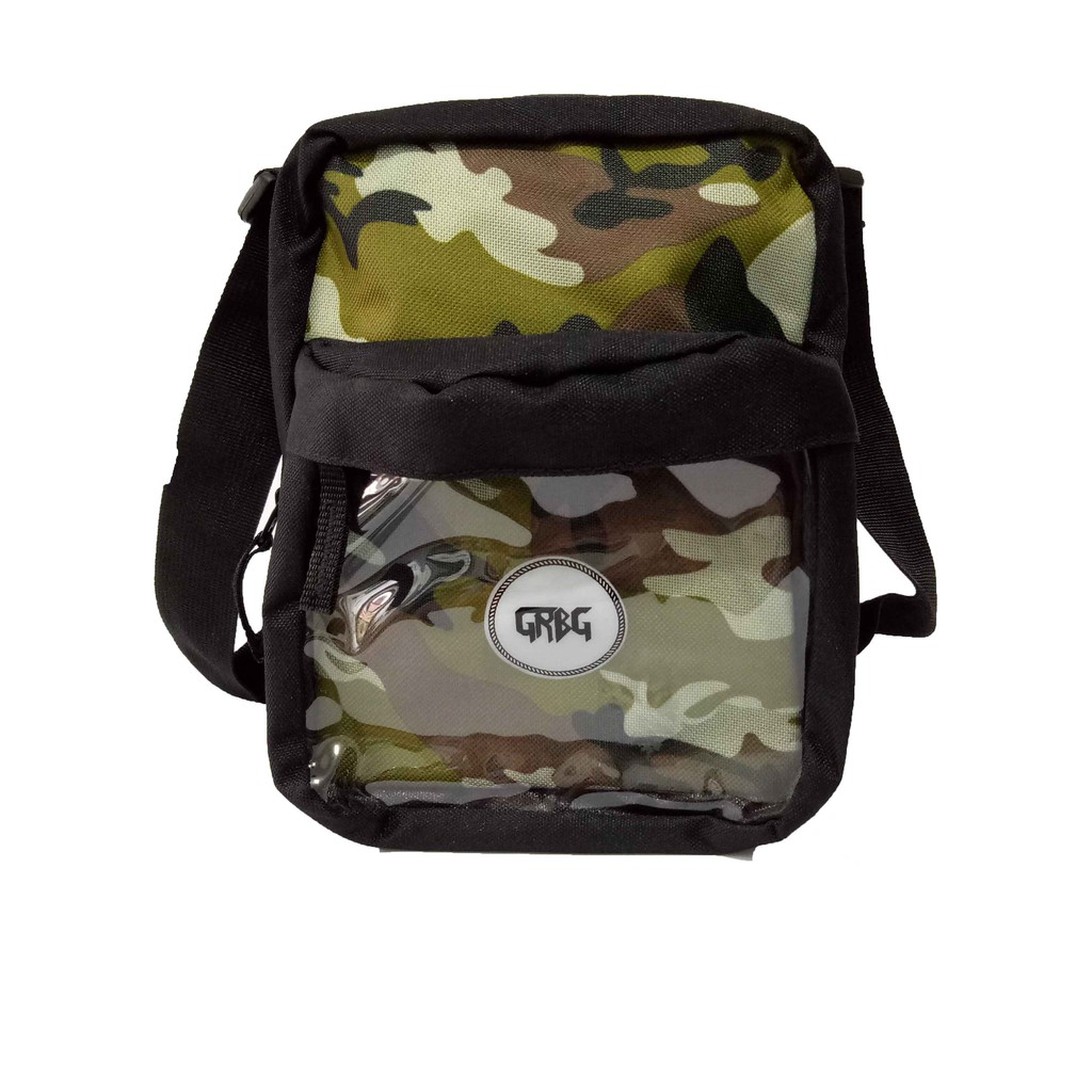 sling bag tas transparan grbg 4951 - saigon black