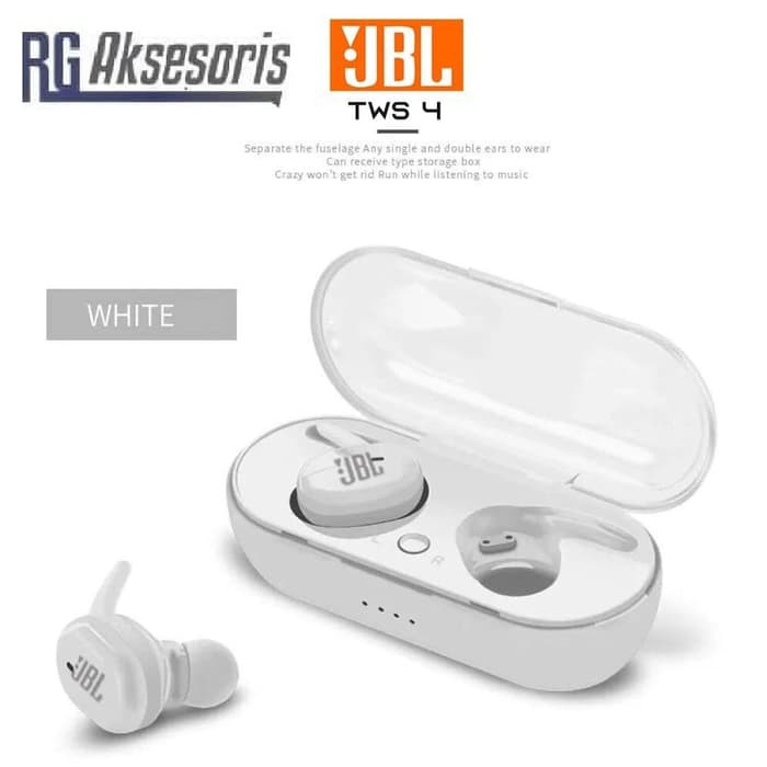 Baru [JBL TWS4] Wireless earphone Bluetooth TWS 4 Stereo By Harman Kardon